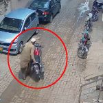 Motorcycle Stolen in Mehmoodabad, Thief Caught on CCTV