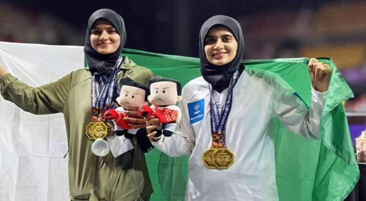 Tayyaba and Sumbul Fatima bag five gold medals at International Taekwondo Championship