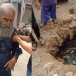 Blind man falls into open manhole in Karachi, rescued by locals