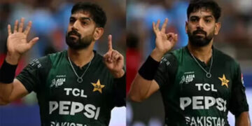 Haris Rauf’s 0-6 Gesture Sparks Uproar in India as BJP Responds
