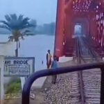 Heroic Train Driver Crosses Flooded Ravi Bridge at Abdul Hakeem