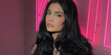 Kylie Jenner stuns in sheer lace outfit inside Kylie Cosmetics HQ