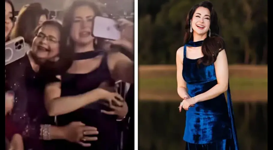 Fans overwhelm Hania Aamir during red carpet arrival at Hum Awards