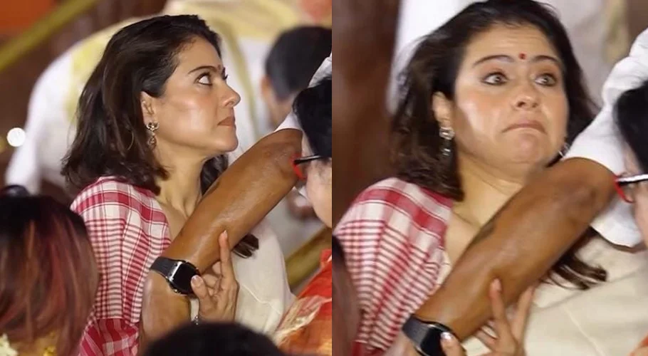Kajol faces awkward moment at public event
