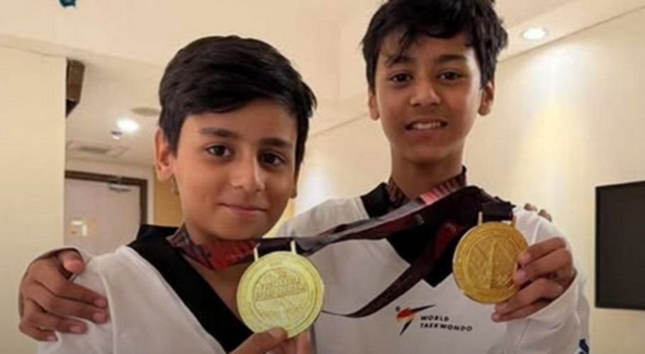 Pakistani brothers win gold medals at international Taekwondo championship