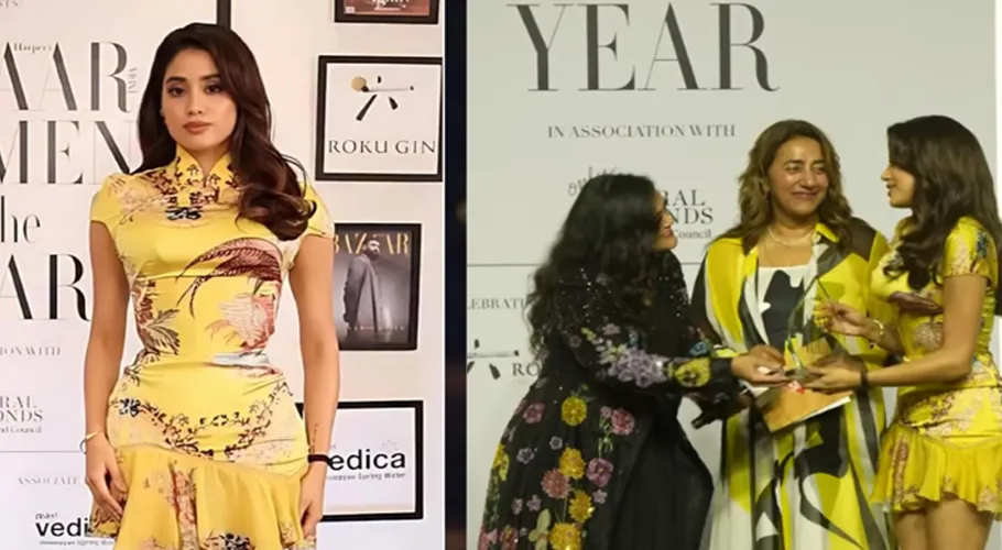 Janhvi Kapoor revives a stunning yellow ‘Roberto Cavalli Couture’ dress