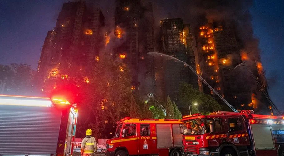 Hong Kong buildings blaze kills 44, nearly 300 missing