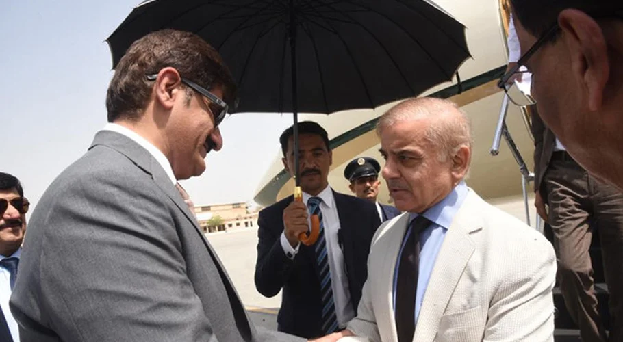 PM Shehbaz Sharif arrives in Karachi on daylong visit