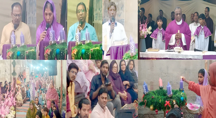 Advent first candle lit at St. Francis Xavier Church, Karachi Diocese