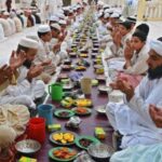 افطار دسترخوان کا منظر