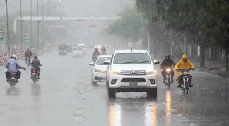 بارش کا منظر