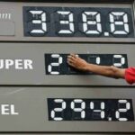 ایک پٹرول اسٹیشن کا پرائس بورڈ