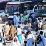 اڈے پر بسیں، علامتی فوٹو