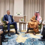 پاکستان، ترکیے، مصر اور سعودیہ کے وزرائے خارجہ، فوٹو جیو