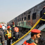 حادثے کا شکار ٹرین