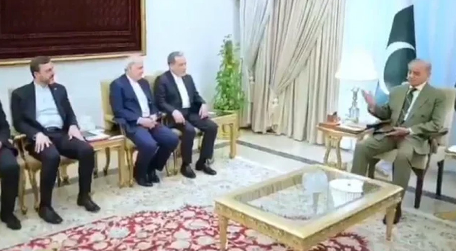 ایرانی وفد وزیراعظم پاکستان کے ساتھ، فائل فوٹو